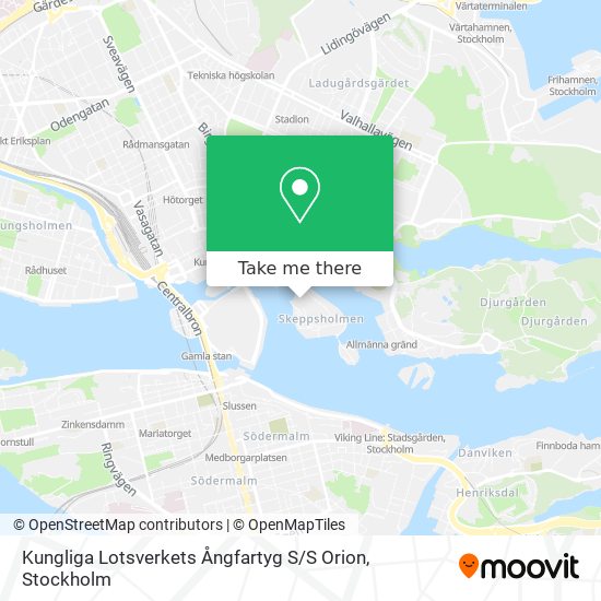 Kungliga Lotsverkets Ångfartyg S / S Orion map