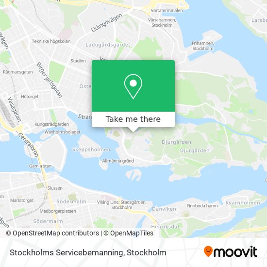 Stockholms Servicebemanning map