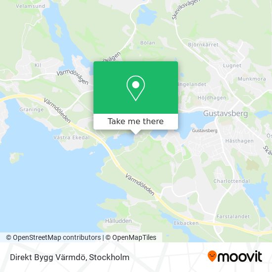 Direkt Bygg Värmdö map