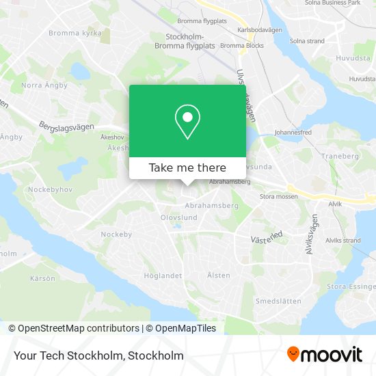 Your Tech Stockholm map