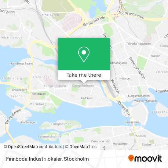Finnboda Industrilokaler map