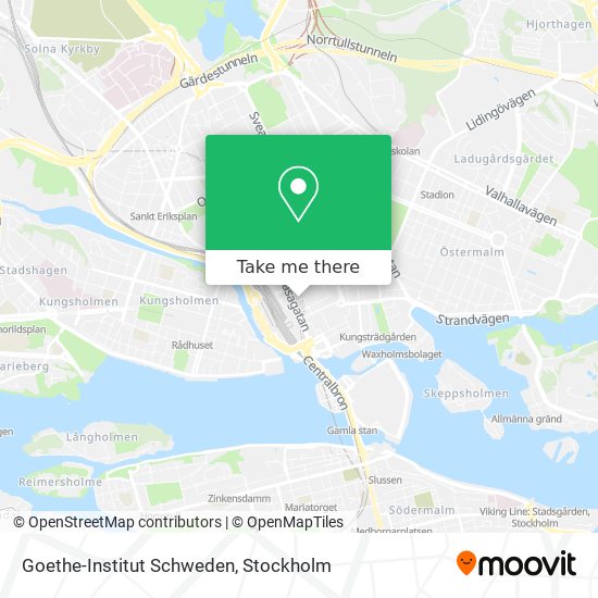 Goethe-Institut Schweden map