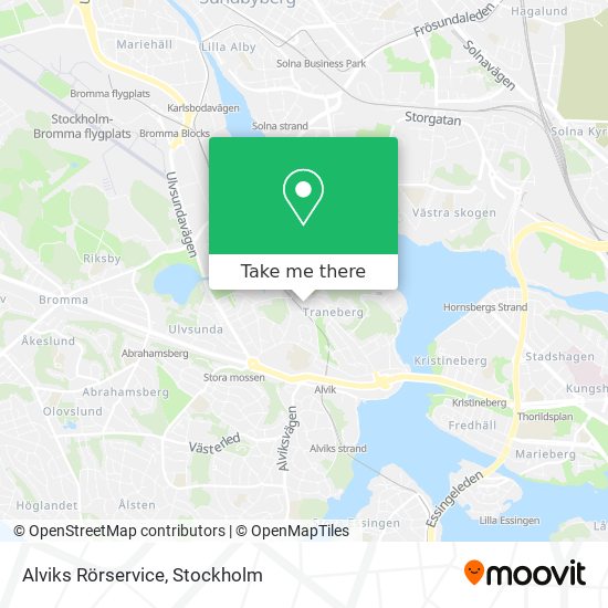 Alviks Rörservice map