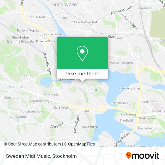 Sweden Midi Music map