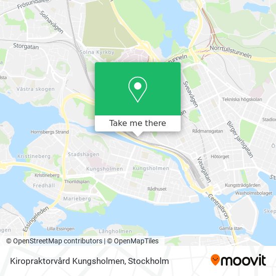 Kiropraktorvård Kungsholmen map