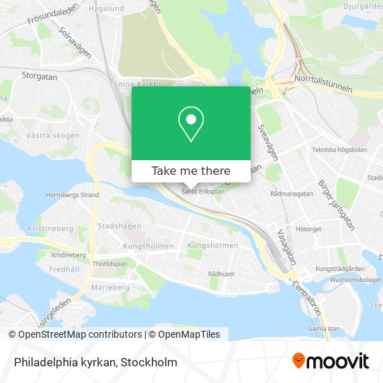 Philadelphia kyrkan map