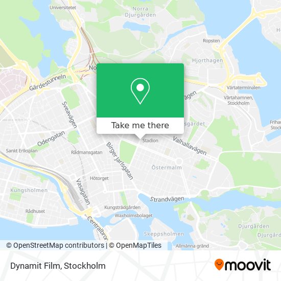 Dynamit Film map