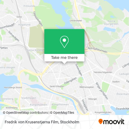 Fredrik von Krusenstjerna Film map