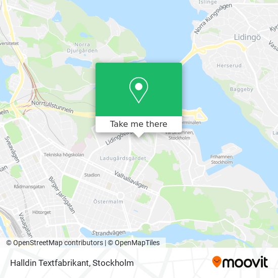 Halldin Textfabrikant map