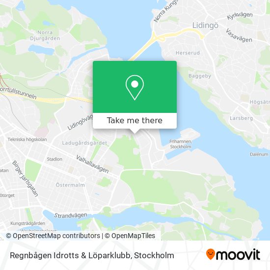 Regnbågen Idrotts & Löparklubb map