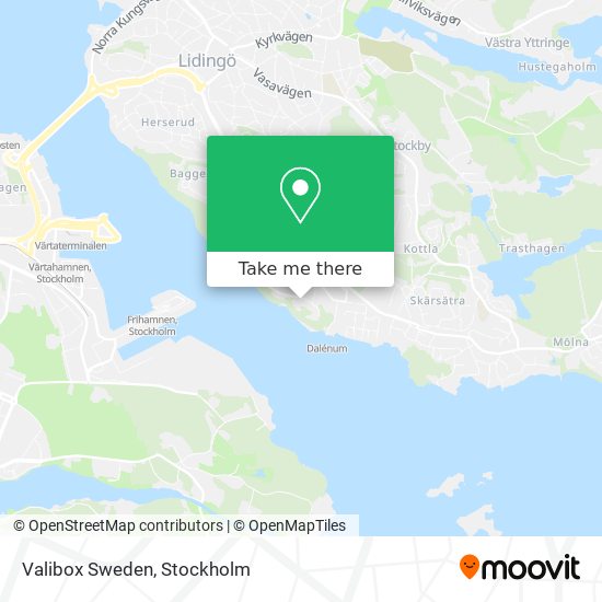 Valibox Sweden map