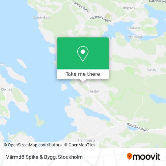 Värmdö Spika & Bygg map