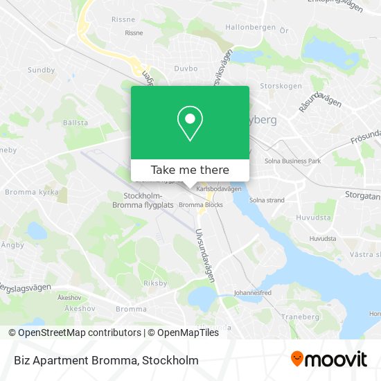 Biz Apartment Bromma map