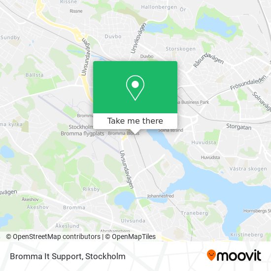 Bromma It Support map