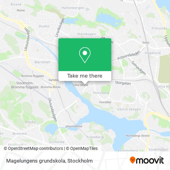 Magelungens grundskola map