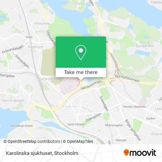 Karolinska sjukhuset map