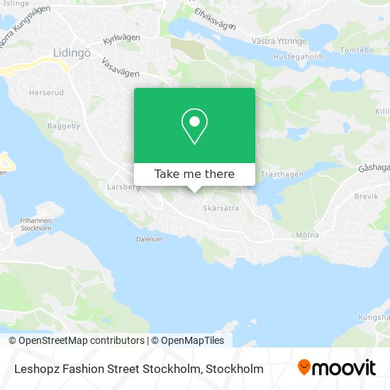Leshopz Fashion Street Stockholm map