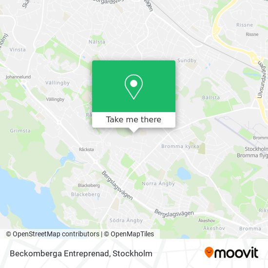 Beckomberga Entreprenad map