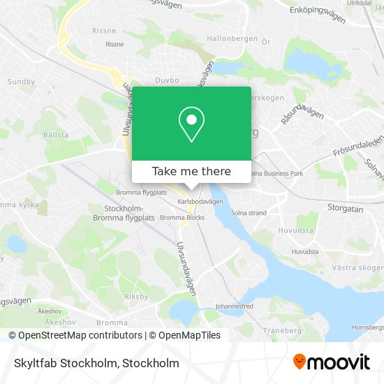 Skyltfab Stockholm map