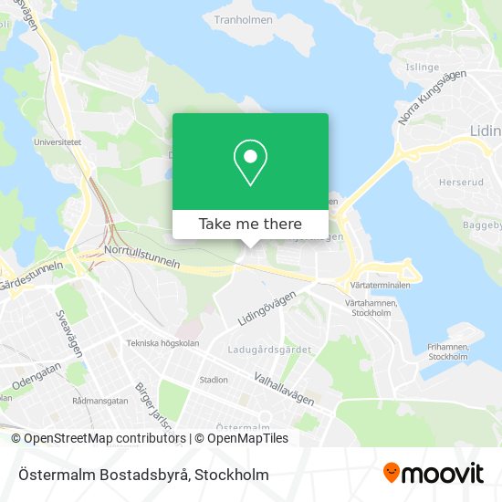 Östermalm Bostadsbyrå map