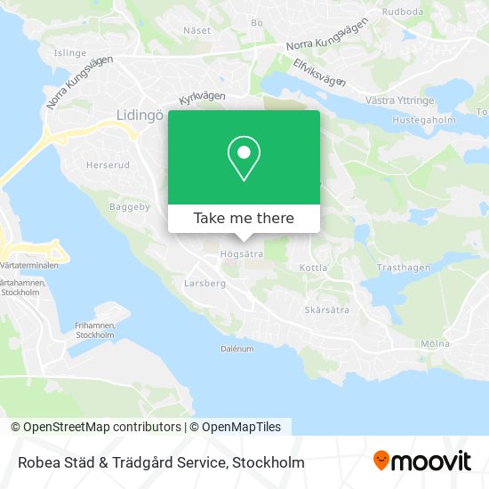 Robea Städ & Trädgård Service map