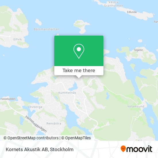 Kornets Akustik AB map