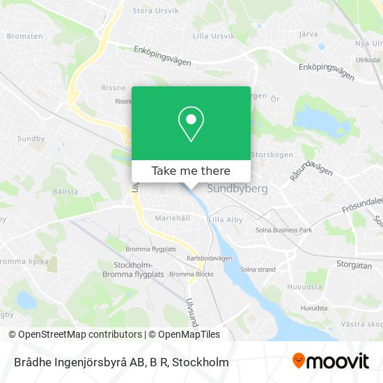 Brådhe Ingenjörsbyrå AB, B R map