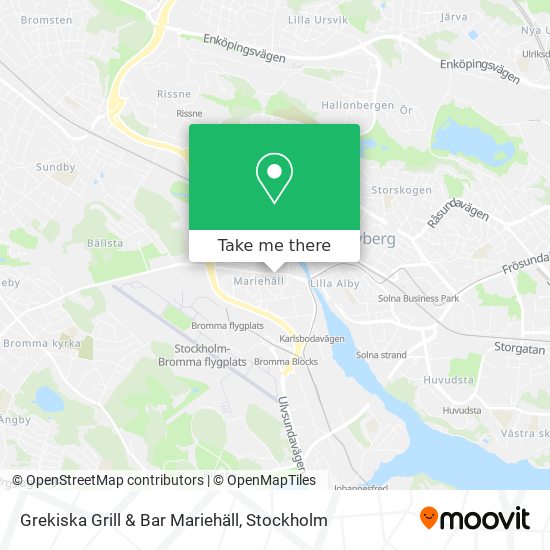 Grekiska Grill & Bar Mariehäll map