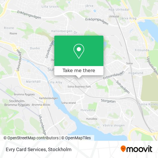 Evry Card Services map