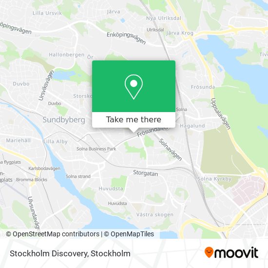 Stockholm Discovery map