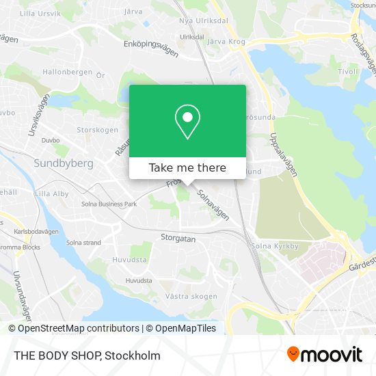 THE BODY SHOP map