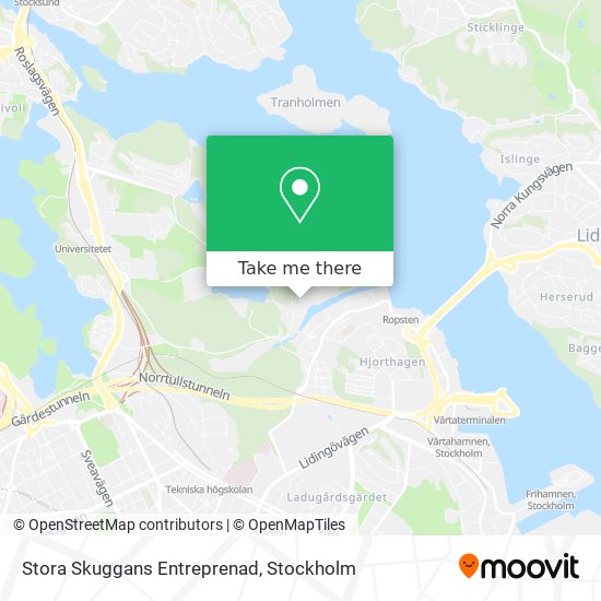 Stora Skuggans Entreprenad map