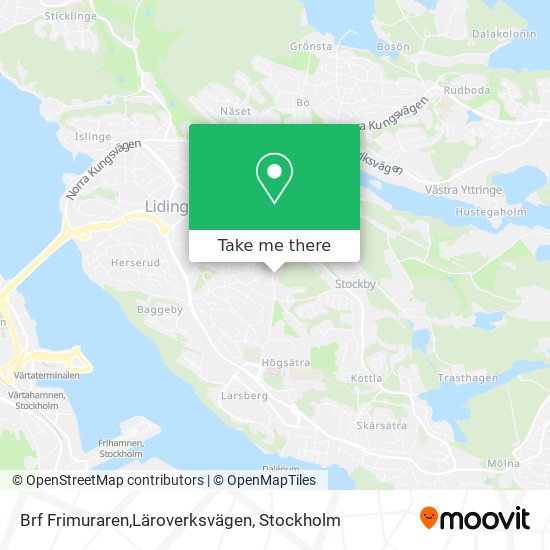 Brf Frimuraren,Läroverksvägen map