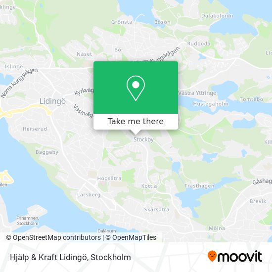 Hjälp & Kraft Lidingö map