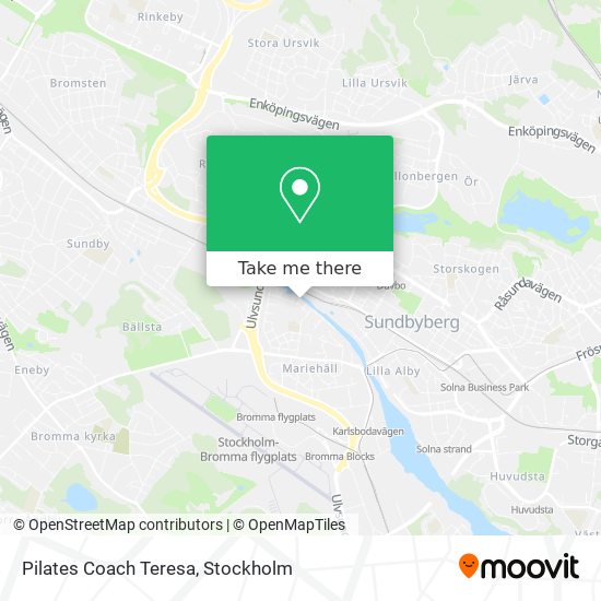 Pilates Coach Teresa map