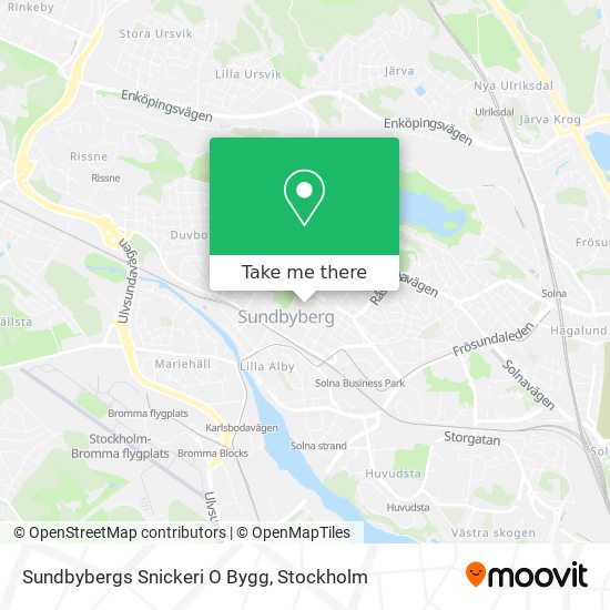 Sundbybergs Snickeri O Bygg map