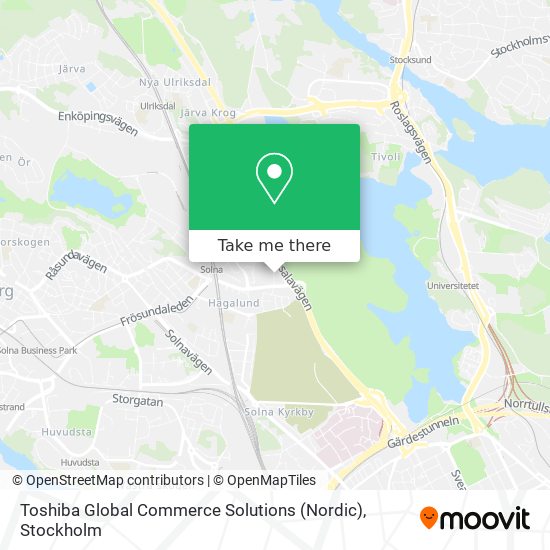 Toshiba Global Commerce Solutions (Nordic) map