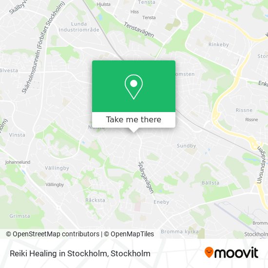 Reiki Healing in Stockholm map