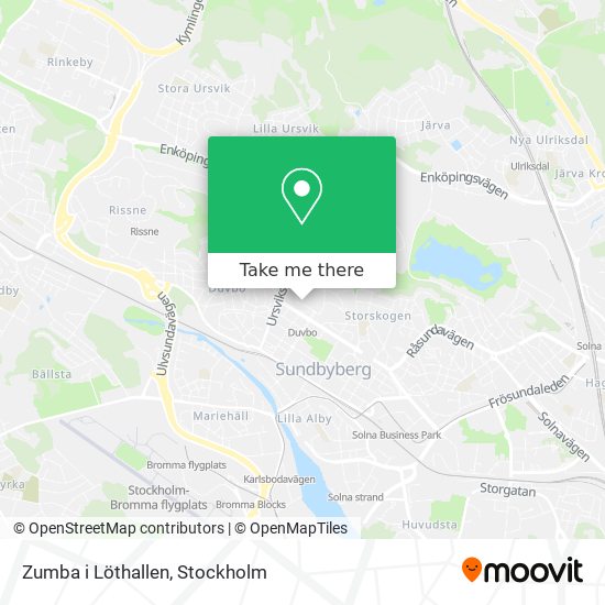 Zumba i Löthallen map