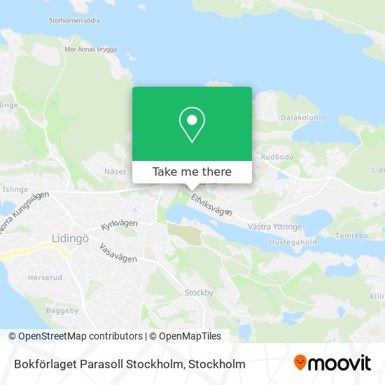 Bokförlaget Parasoll Stockholm map