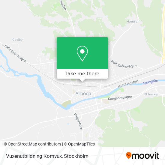 Vuxenutbildning Komvux map