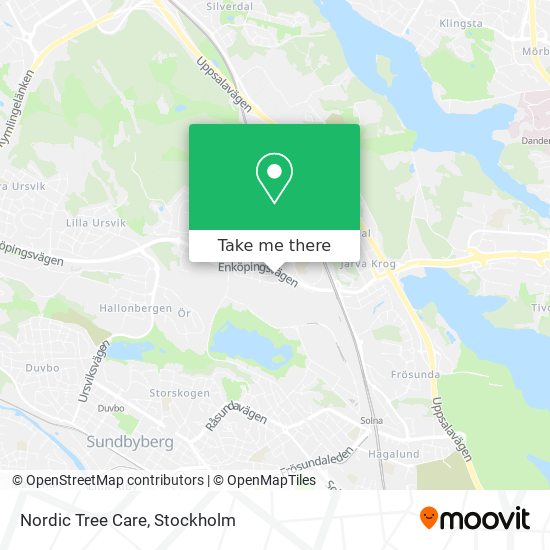 Nordic Tree Care map