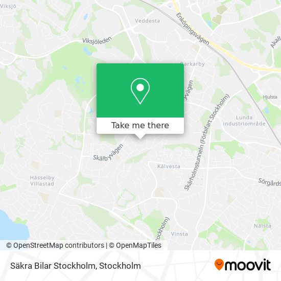 Säkra Bilar Stockholm map