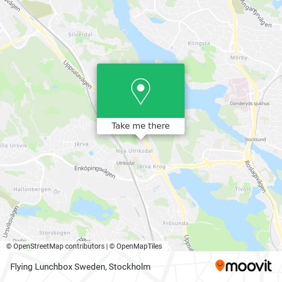 Flying Lunchbox Sweden map