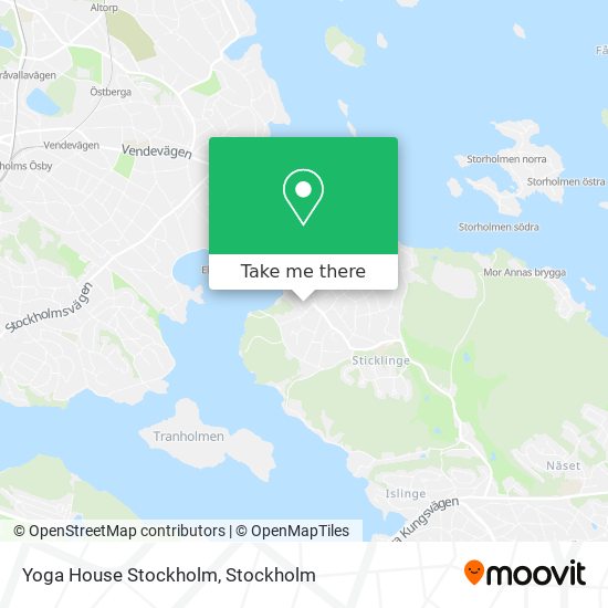 Yoga House Stockholm map