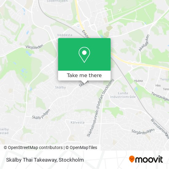 Skälby Thai Takeaway map