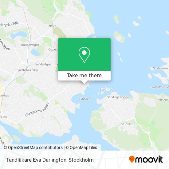 Tandläkare Eva Darlington map