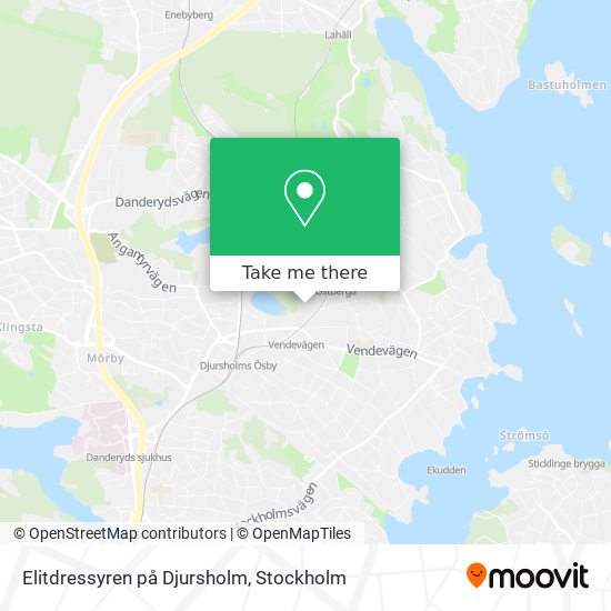 Elitdressyren på Djursholm map