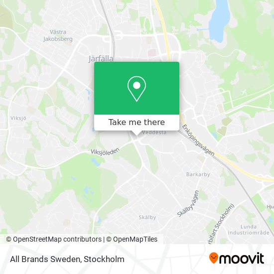 All Brands Sweden map