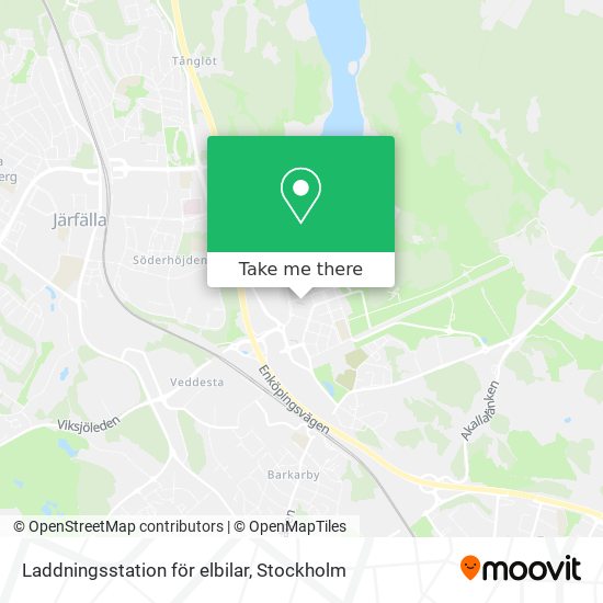 Laddningsstation för elbilar map